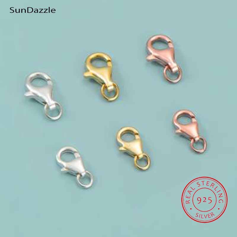 Lobster Clasp Silver - ตัวล็อคแบบก้ามปูเงินแท้ 925 แท้ 100% จำนวน 2