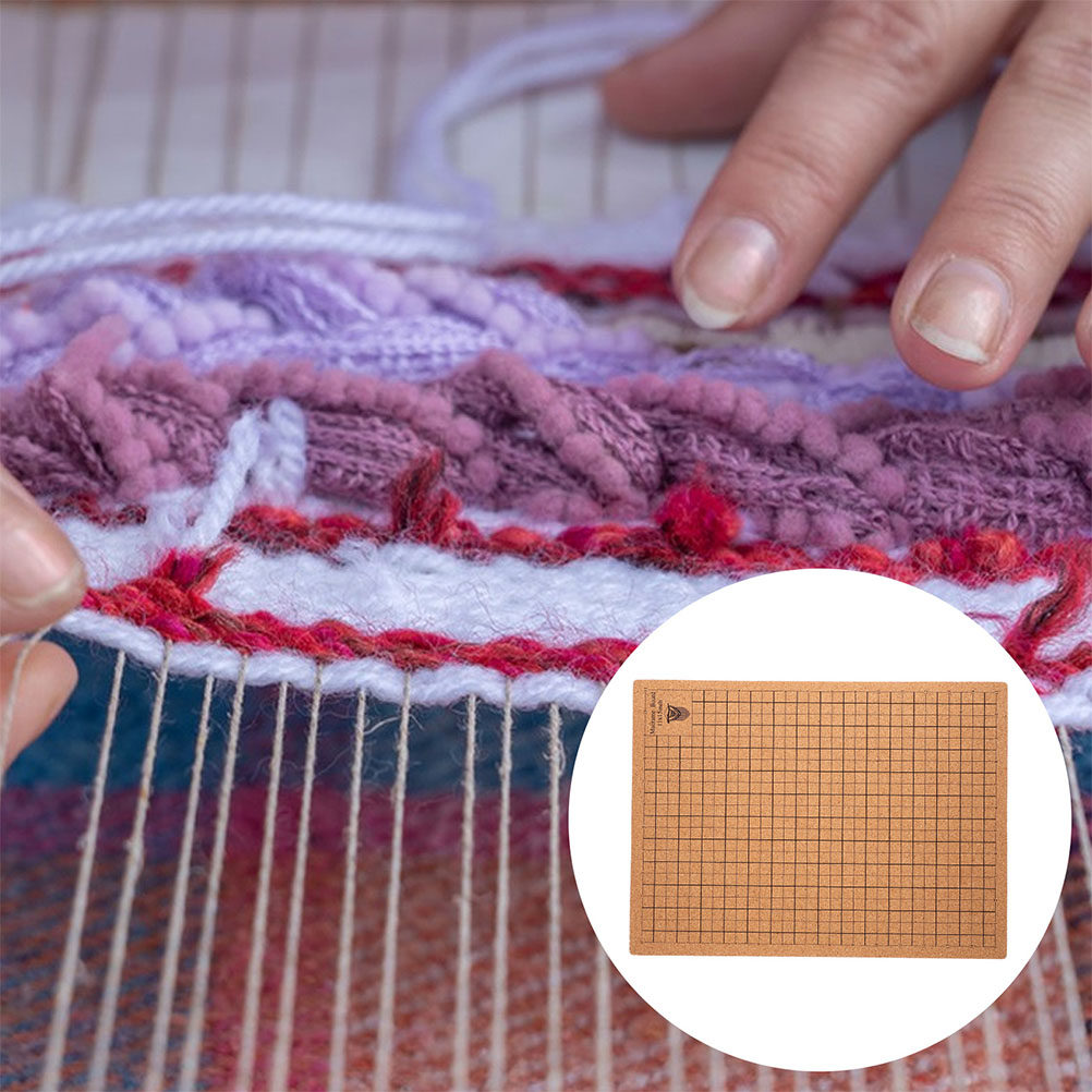 Jewelry Making Board - แผ่นไม้ก๊อกมาคราเม่ลายตาราง สำหรับงานประดิษฐ์เครื่องประดับ DIY สร้อยข้อมือ งานฝีมือแขวนผนัง การถักทอ