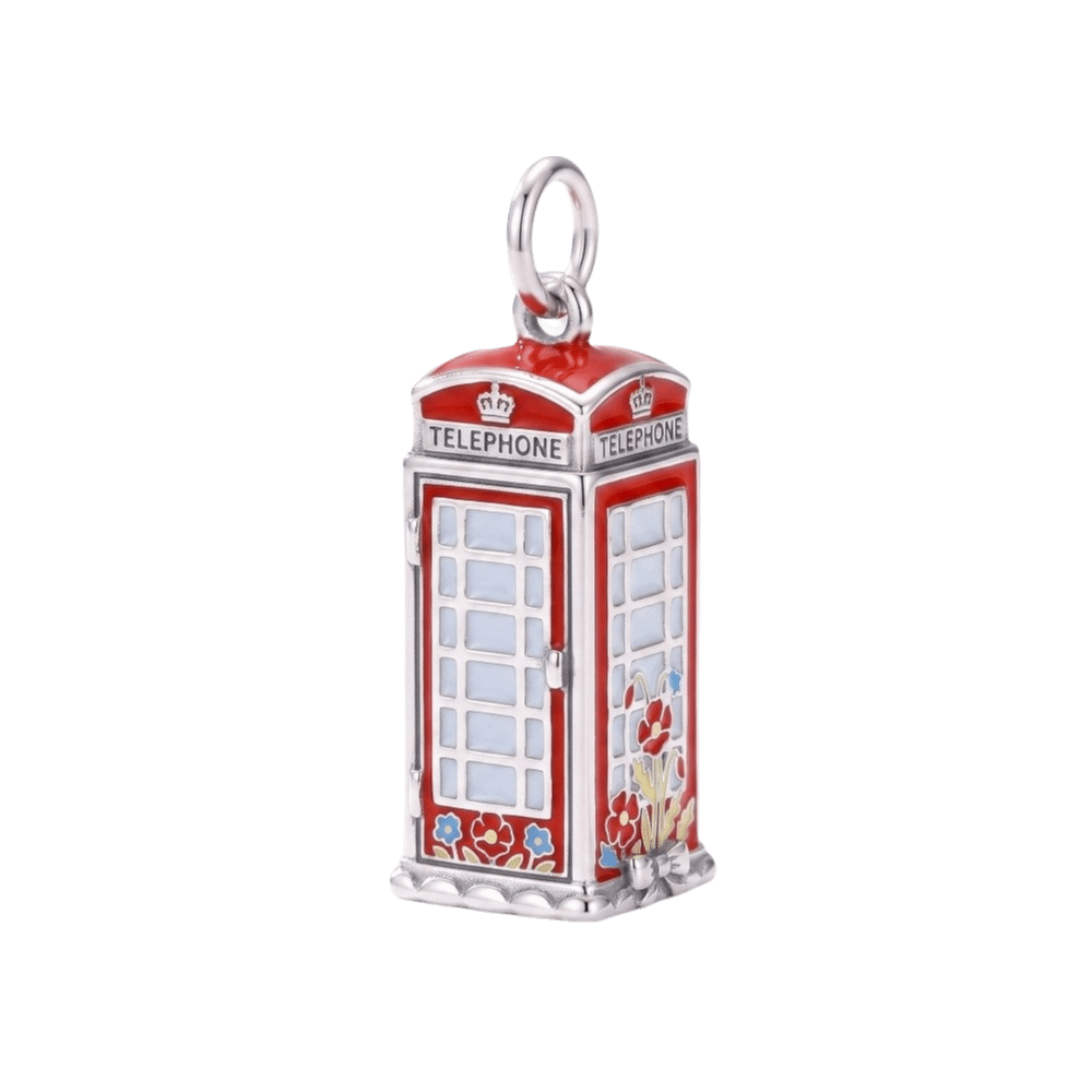Jewelry Making London - จี้การ์ตูนสแตนเลสสุดน่ารัก ธีมอังกฤษ จี้ขนาดเล็กสำหรับทำเครื่องประดับ น้ำหนักเบา ธีมลอนดอน จี้