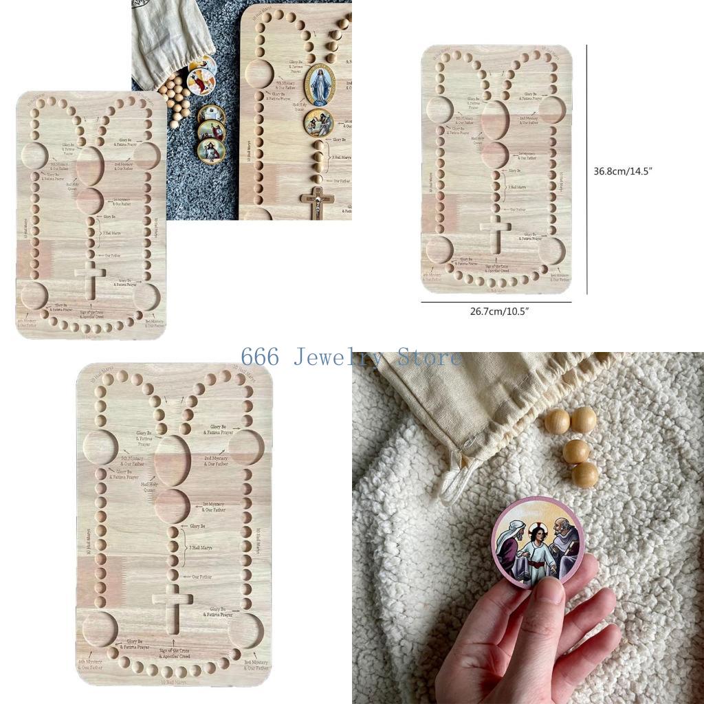 Jewelry Making Board - f2td เครื่องประดับสร้อยคอลูกปัดเสื่อถาดกระดานลูกปัดไม้สำหรับเครื่องประดับทำถาดประดับด้วยลูกปัดเครื่องมือลูกปัด