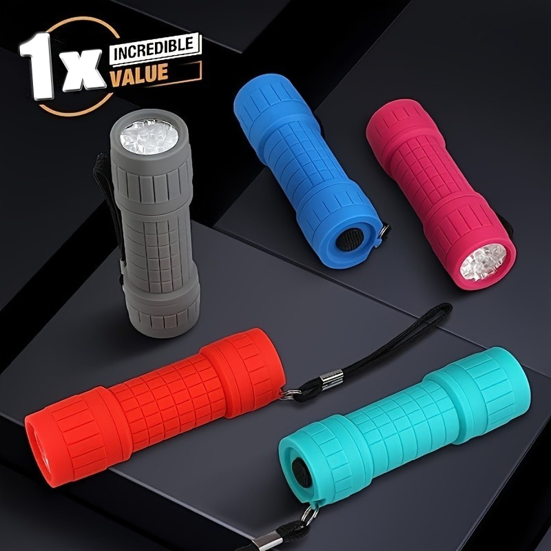 Jewelry Making Torch - ไฟฉายพกพาขนาดเล็กเก้า XPE โคมไฟลูกปัดแสงที่แข็งแกร่งโดยใช้แบตเตอรี่ NO.7 3 ก้อนโฟกัสคงที่กระเป๋ากลางแจ้งไฟฉายฉุกเฉิน