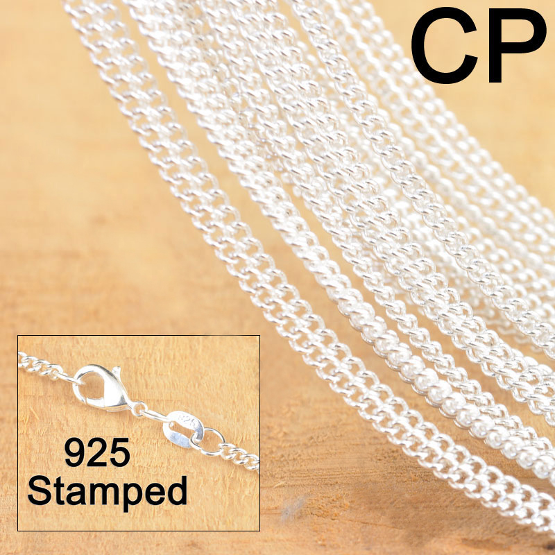 10PCS ขายร้อน 18 นิ้ว 925 เงิน - Lobster Clasp Silver บทวิจารณ์และราคา