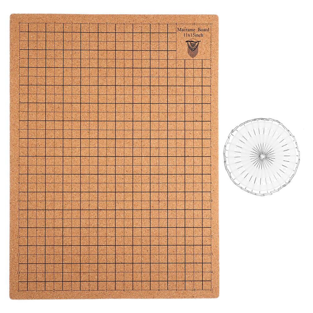 แผ่นไม้ก๊อกมาคราเม่ลายตาราง สำ - Jewelry Making Board บทวิจารณ์และราคา