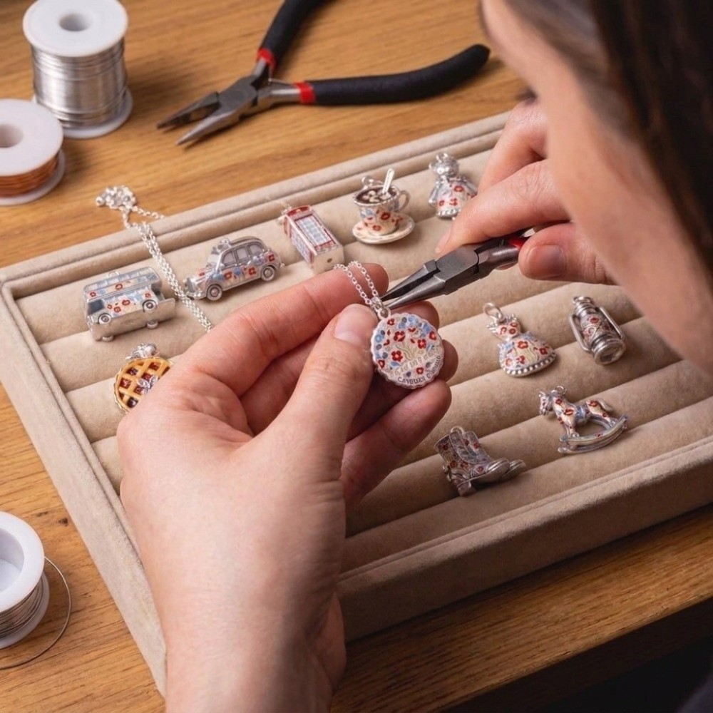 จี้การ์ตูนสแตนเลสสุดน่ารัก ธีม - Jewelry Making London บทวิจารณ์และราคา