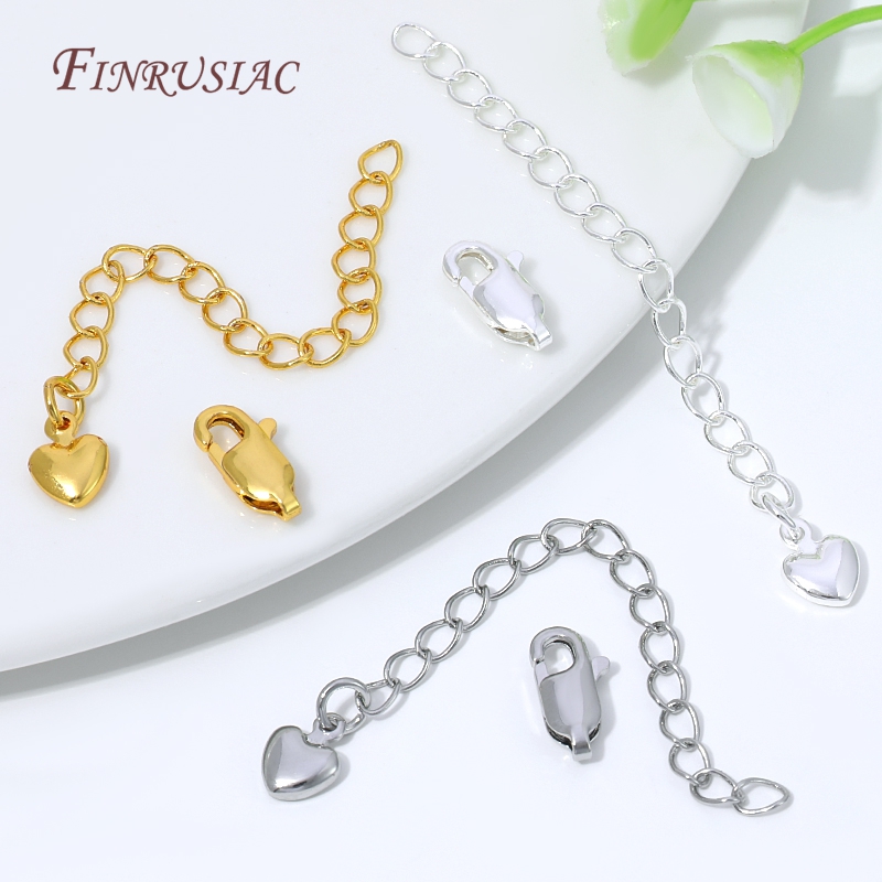 โซ่ต่อขยายชุบทอง 18K เงินแท้ พ - Lobster Clasp Silver บทวิจารณ์และราคา