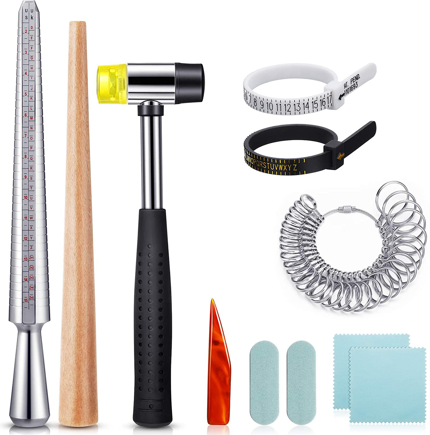ชุดแมนเดรลวงแหวน UK 11ชิ้นขนาด - Jewelry Making Machines บทวิจารณ์และราคา