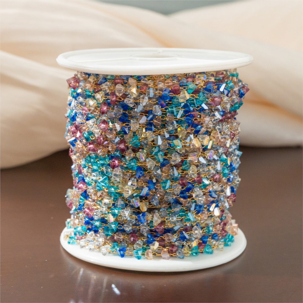 โซ่ลูกปัดหินธรรมชาติขนาด 0.5 เ - Jewelry Making Gemstones บทวิจารณ์และราคา