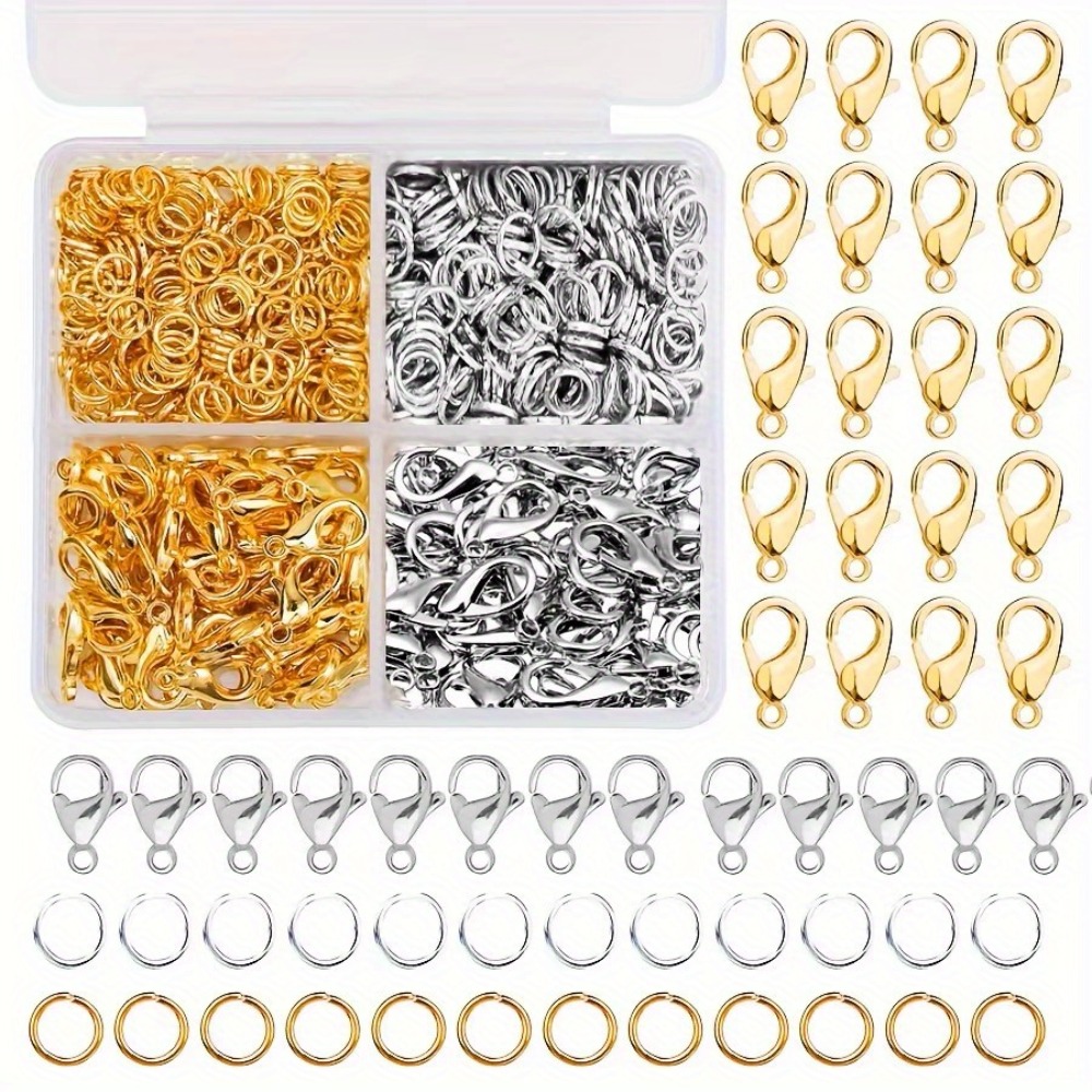 ชุดรวม 350/500 ชิ้น ประกอบด้วย - Lobster Clasp Silver บทวิจารณ์และราคา