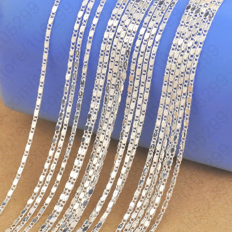 ขายส่ง 10PC 16 ''-30'' 925 เงิ - Lobster Clasp Silver บทวิจารณ์และราคา