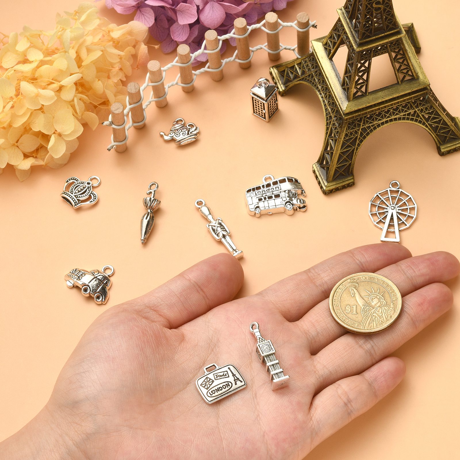 PandaHall ชุดจี้ห้อยธีมลอนดอน  - Jewelry Making London บทวิจารณ์และราคา