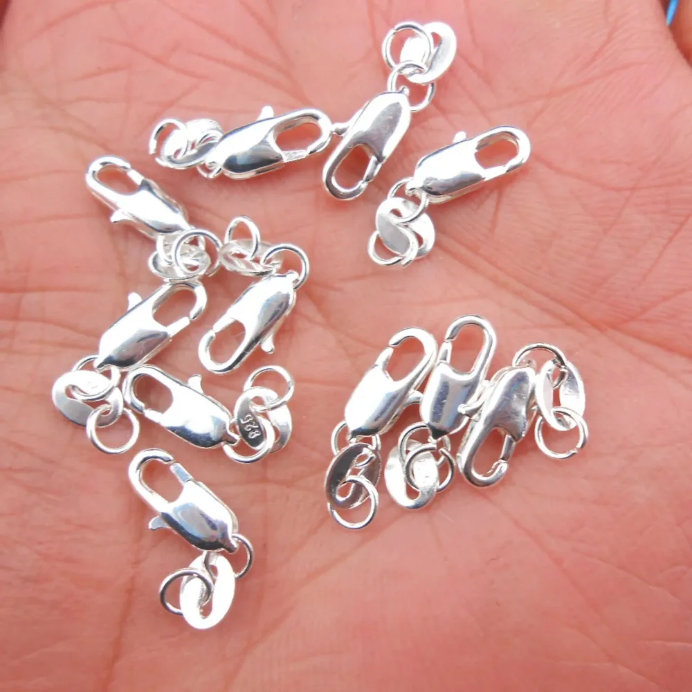 20 ชิ้น ตัวล็อคก้ามปูทองแดงชุบ - Lobster Clasp Silver บทวิจารณ์และราคา