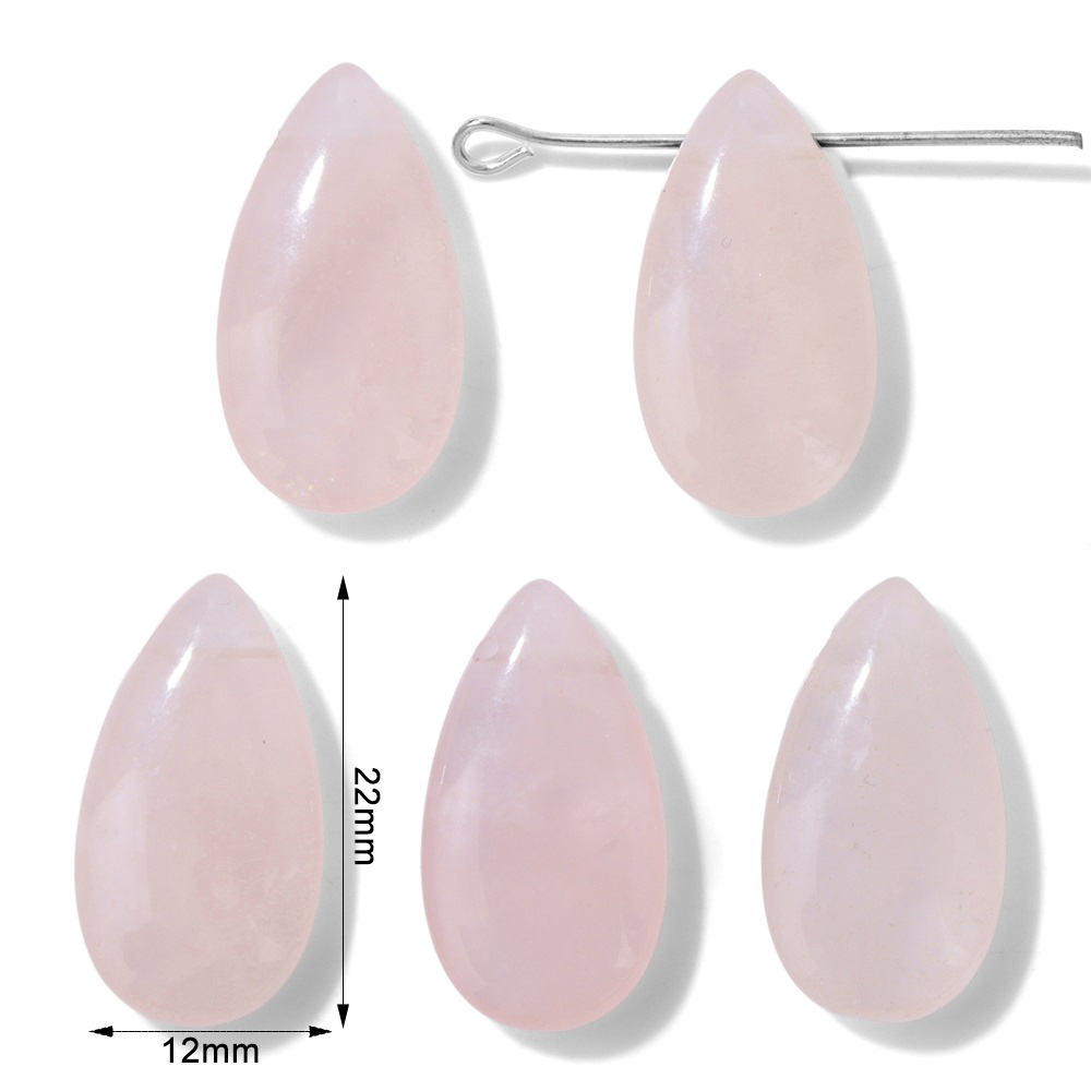 จี้หินรูปหยดน้ำธรรมชาติ 2 ชิ้น - Jewelry Making Gemstones บทวิจารณ์และราคา