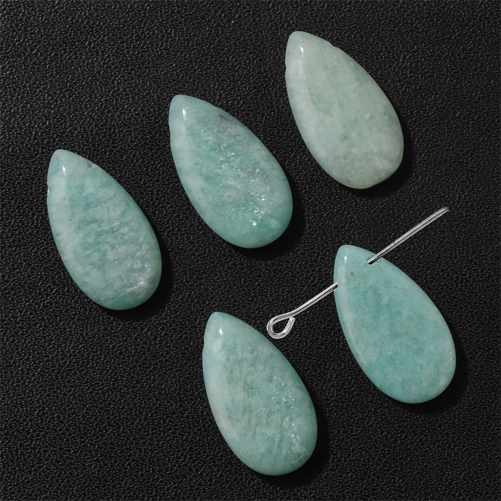 จี้หินรูปหยดน้ำธรรมชาติ 2 ชิ้น - Jewelry Making Gemstones บทวิจารณ์และราคา
