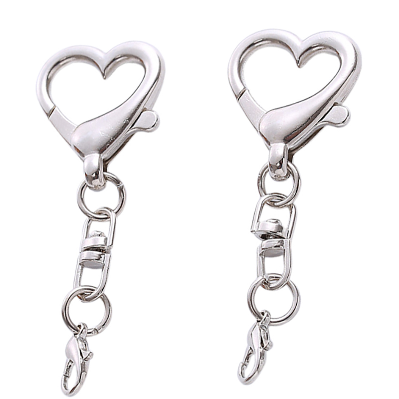 10/20/50 ชิ้น ตัวล็อครูปหัวใจโ - Lobster Clasp Silver บทวิจารณ์และราคา