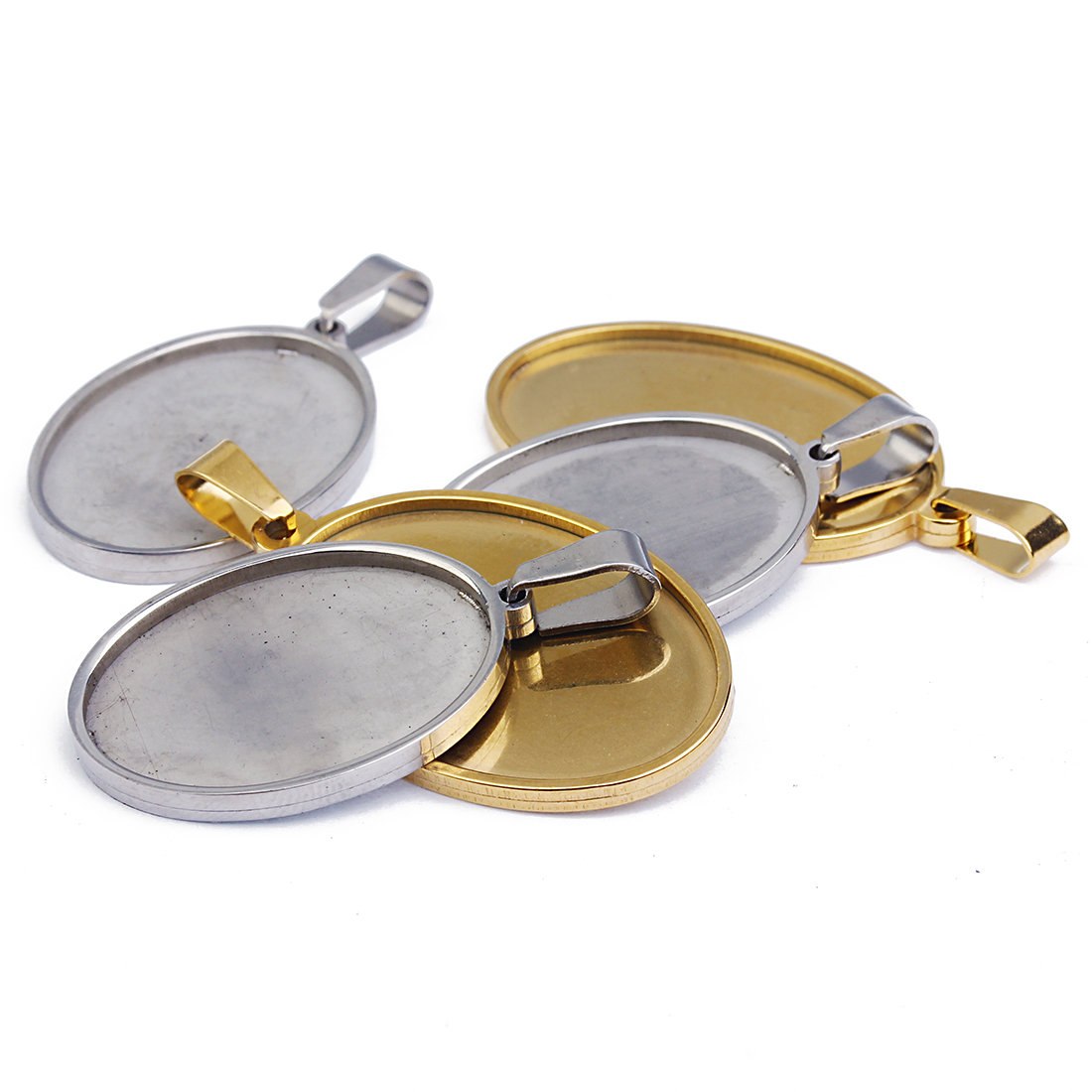 DC Light 5pcs สแตนเลสสตีลเปล่า - Jewelry Making Dc บทวิจารณ์และราคา