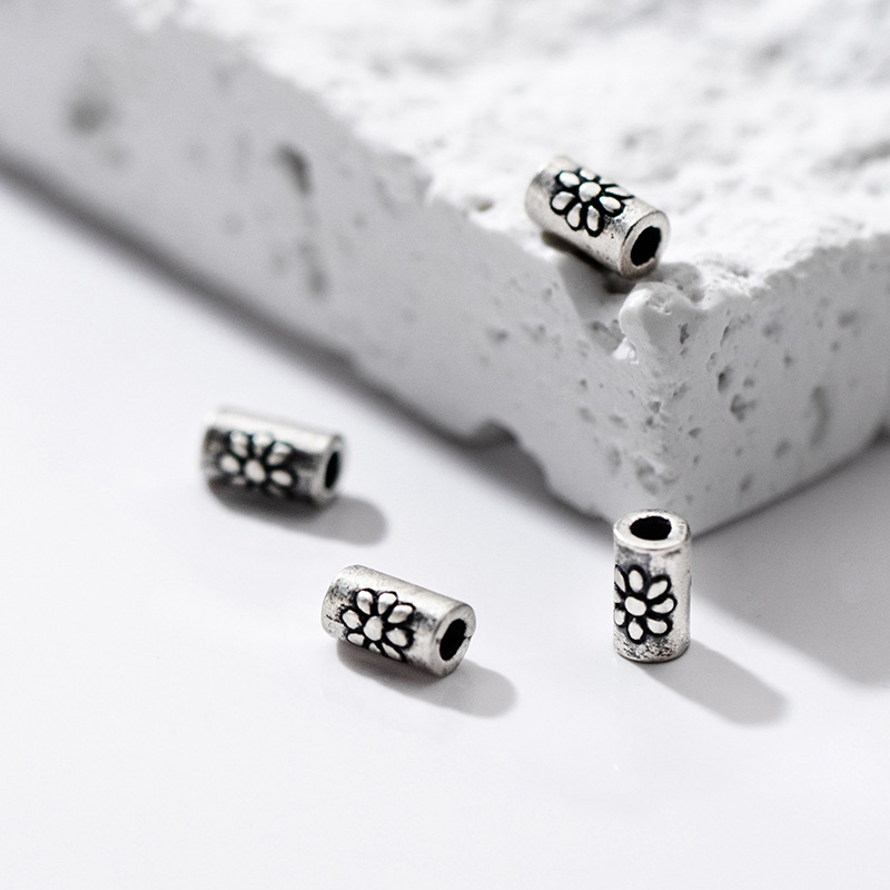 ลูกปัดเงินแท้ 925 รูปทรงกระบอก - Jewelry Making In La บทวิจารณ์และราคา