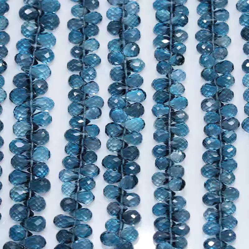 ลูกปัดโทแพซสีน้ำเงินลอนดอน 6A  - Jewelry Making London บทวิจารณ์และราคา