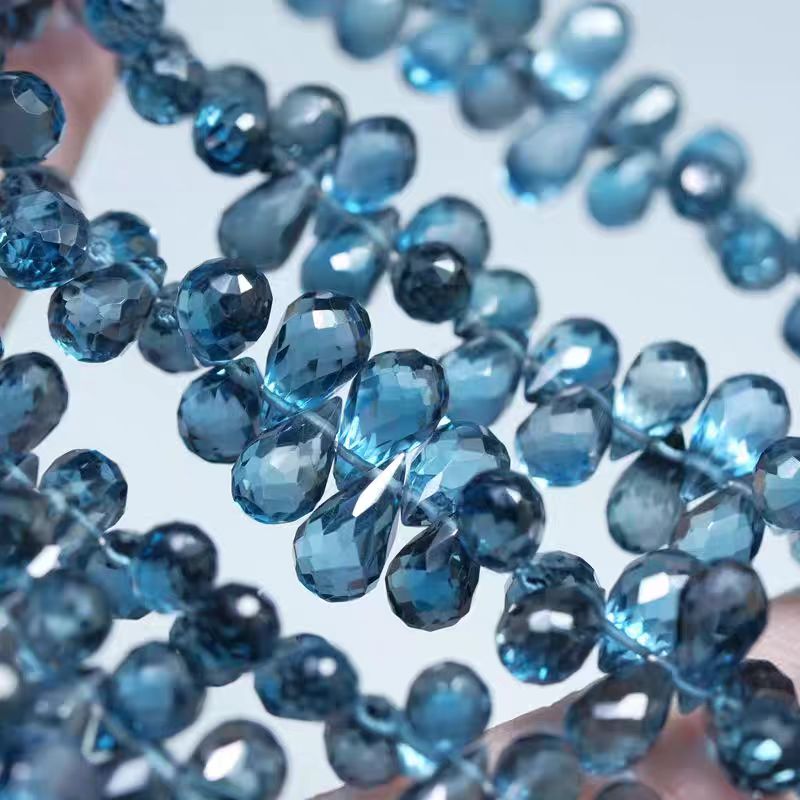 ลูกปัดโทแพซสีน้ำเงินลอนดอน 6A  - Jewelry Making London บทวิจารณ์และราคา