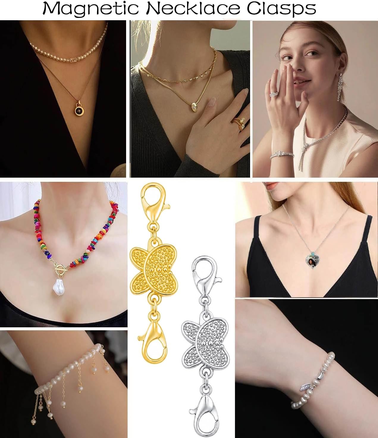 ตัวล็อคสร้อยคอแม่เหล็กรูปผีเสื - Lobster Clasp Silver บทวิจารณ์และราคา